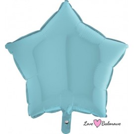 Balon Foliowy Gwiazdka Pastelowy Niebieski - Pastel Blue 18"/46cm