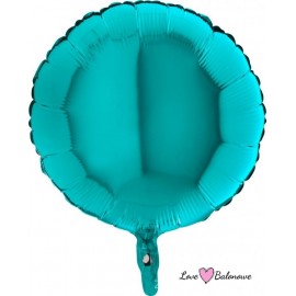 Balon Foliowy Kółko Turkusowe - Tiffany 18"/46cm