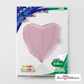 Balon Foliowy Serce Pudrowy Róż - Pastel Pink 18"/46cm opakowanie