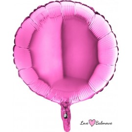 Balon Foliowy Kółko Ciemny Różowy - Fuksja - Fuxia 18"/46cm