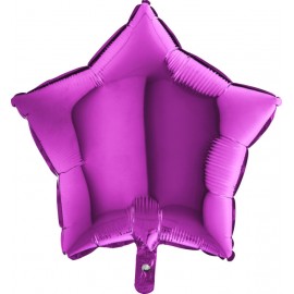Balon Foliowy Gwiazdka Fioletowy - Śliwkowy - Purple 18"/46cm