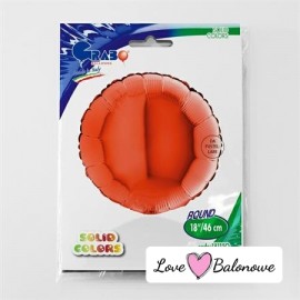 Balon Foliowy Kółko Pomarańczowy - Orange 18"/46cm