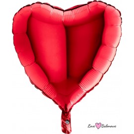 Balon Foliowy Serce Czerwone - red 18"/46cm