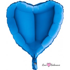 Balon Foliowy Serce Niebieskie - Granatowe - Blue 18"/46cm