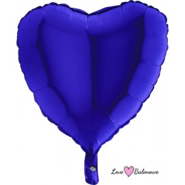 Balon Foliowy Serce Ciemny Niebieski - Ciemny Granat - Blue Capri 18"/46cm