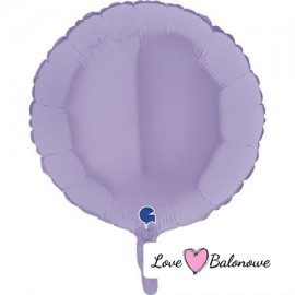 Balon Foliowy Kółko Jasny Fiolet - Lilac Matte 18"/46cm