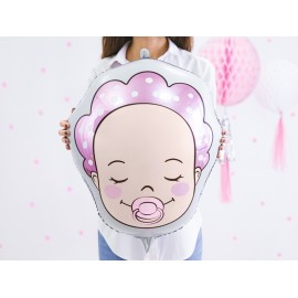 Balon foliowy Głowa Bobasa - Dziewczynka