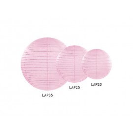 Lampion papierowy, j. różowy, 20cm