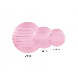 Lampion papierowy, różowy, 25cm