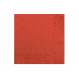 Serwetki trójwarstwowe, czerwony, 33x33cm (1 op. / 20 szt.)