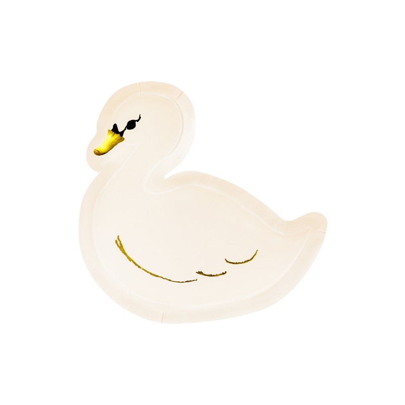 Talerzyki Lovely Swan, 23,5x22,5cm (1 op. / 6 szt.)