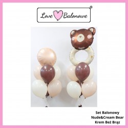 Set Balonowy Nude&Cream Bear
