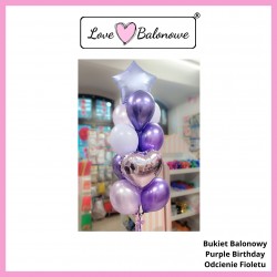 Bukiet Balonowy Purple Birthday