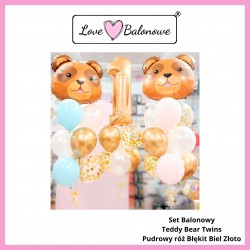 Set Balonowy Teddy Bear Twins