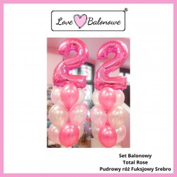 Set Balonowy Total Rose