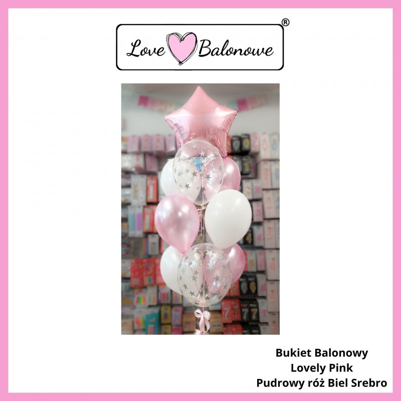 Bukiet Balonowy Lovely Pink