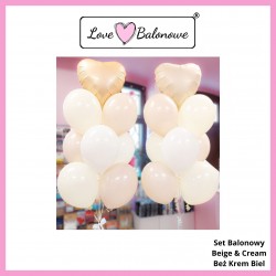 Set Balonowy Beige & Cream